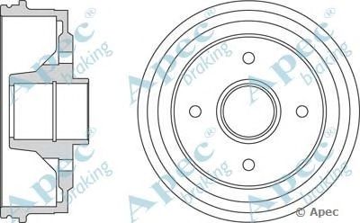 APEC BRAKING drm9168 -  Тормозной барабан